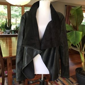 Women’s faux leather jacket, size L
